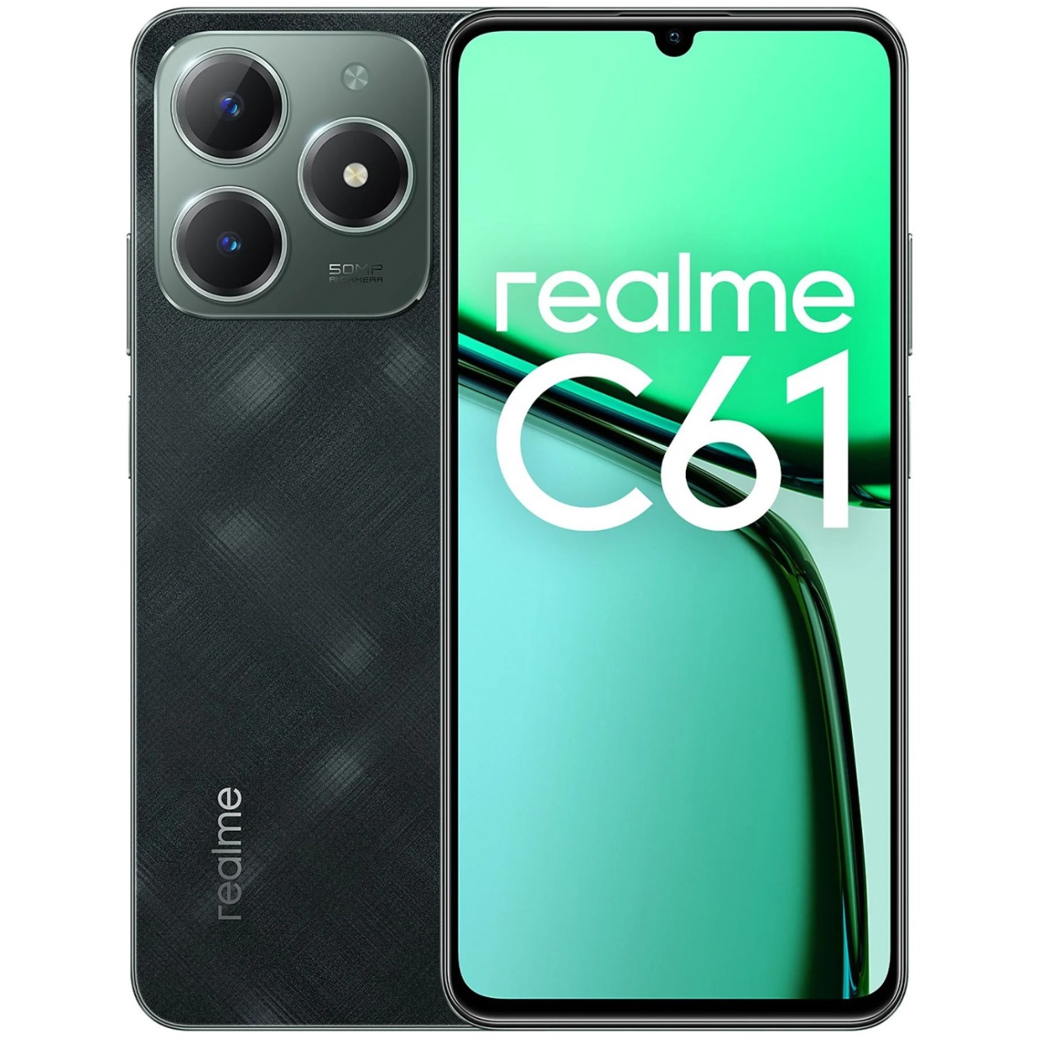 Vendita online Telefonia Realme C61 6+256GB Verde costo  139,99 €  spedizione in 24h-48h pagmamento PayPal Contrassegno