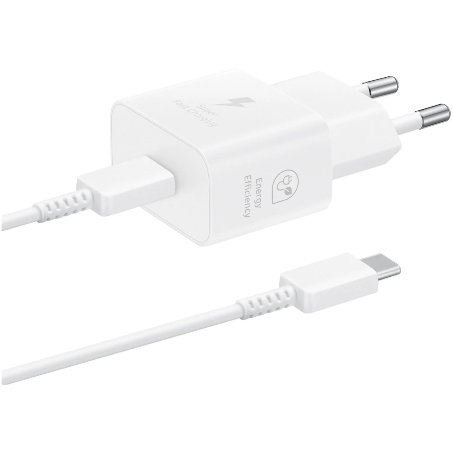 Vendita online Caricabatterie Alimentatori CARICABATTERIA SAMSUNG 15W con cavo USB-C/USB-C Bianco costo  15,99 €  spedizione in 24h-48h pagmamento PayPal Contrassegno